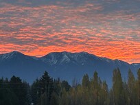 Sunrise from the hotel patio