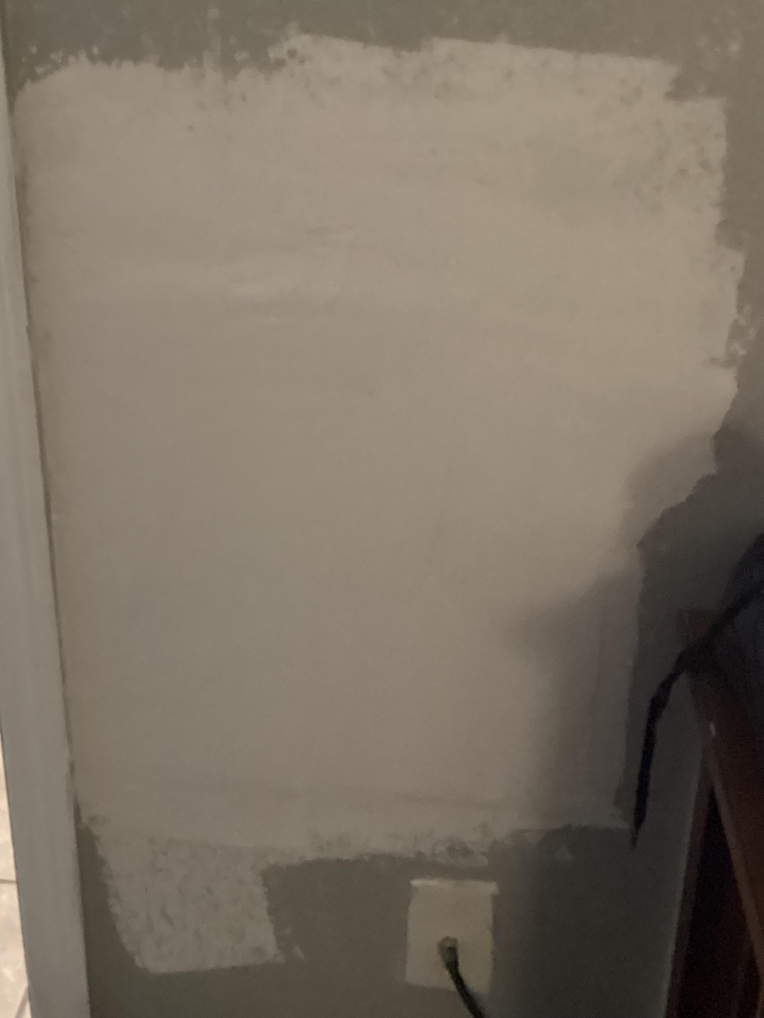 Unpainted plaster