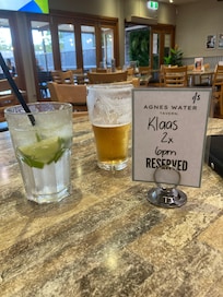 Great food at Agnes water Tavern. Beaches are amazing