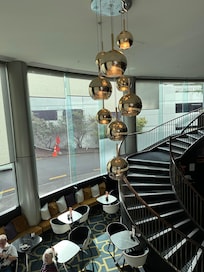 The view from the upstairs bar