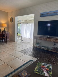 Spacious and bright, blending inside and out.