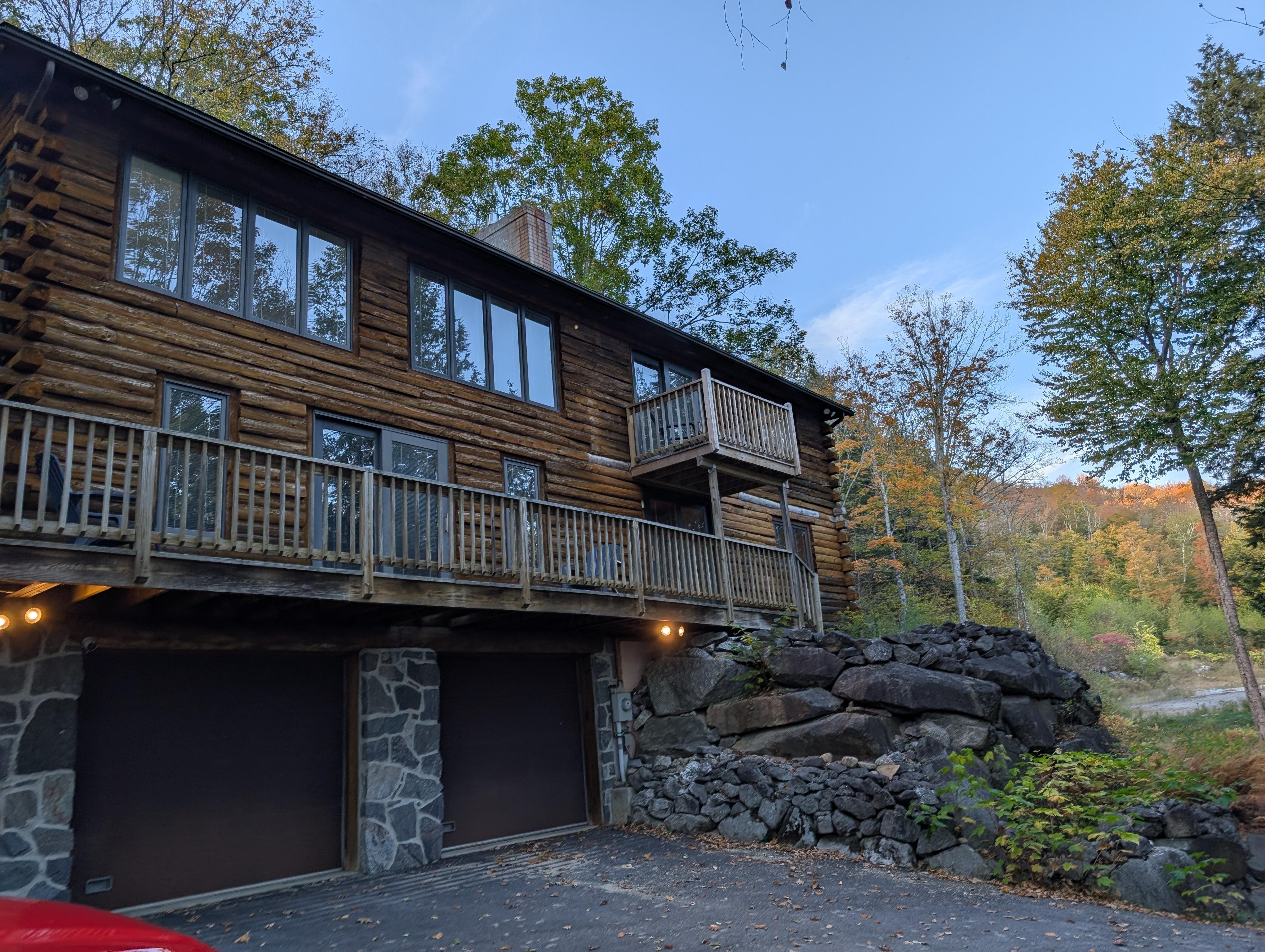 Front side view of the house 