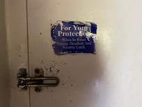 Inside room door