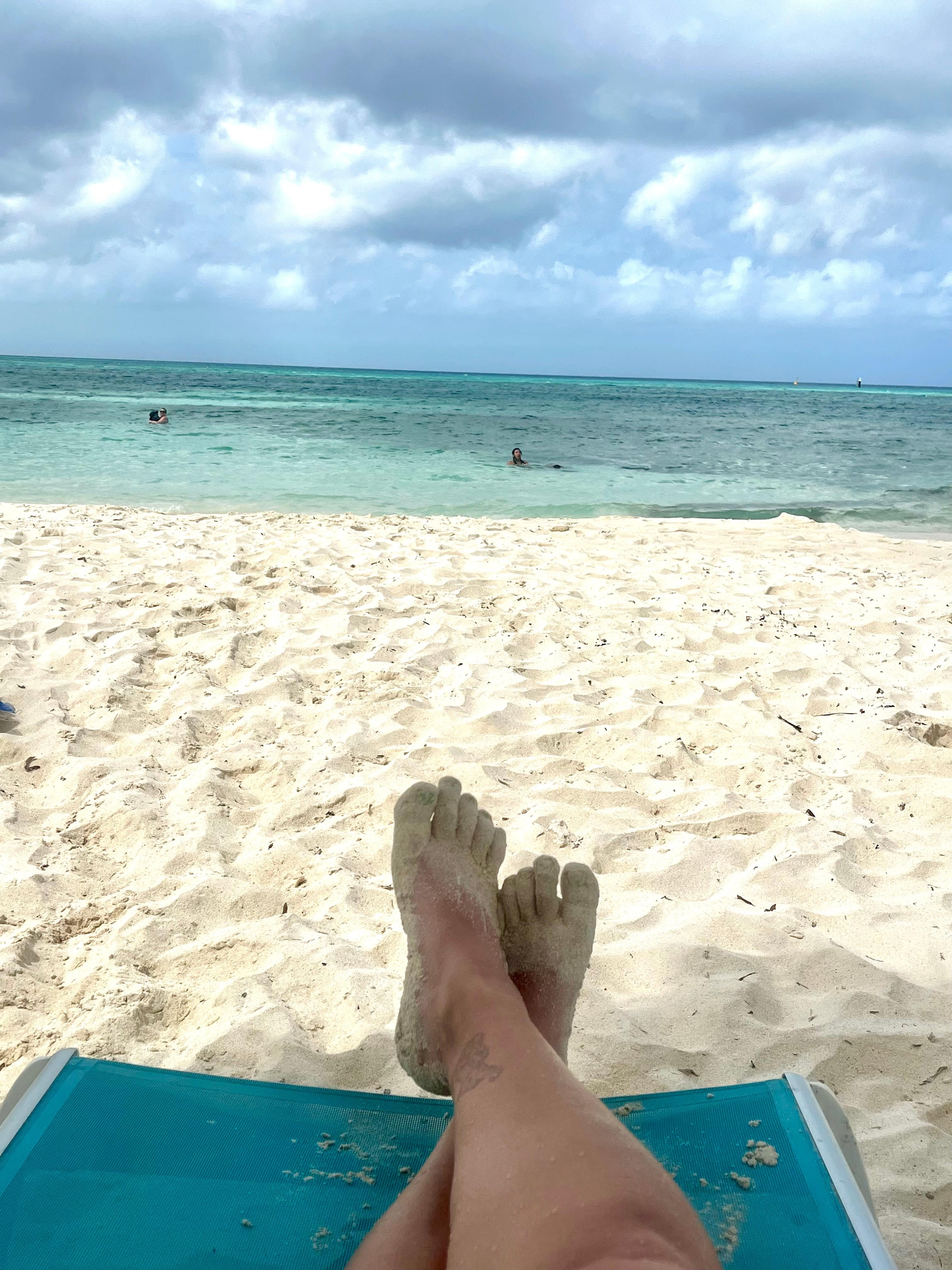 At the beach