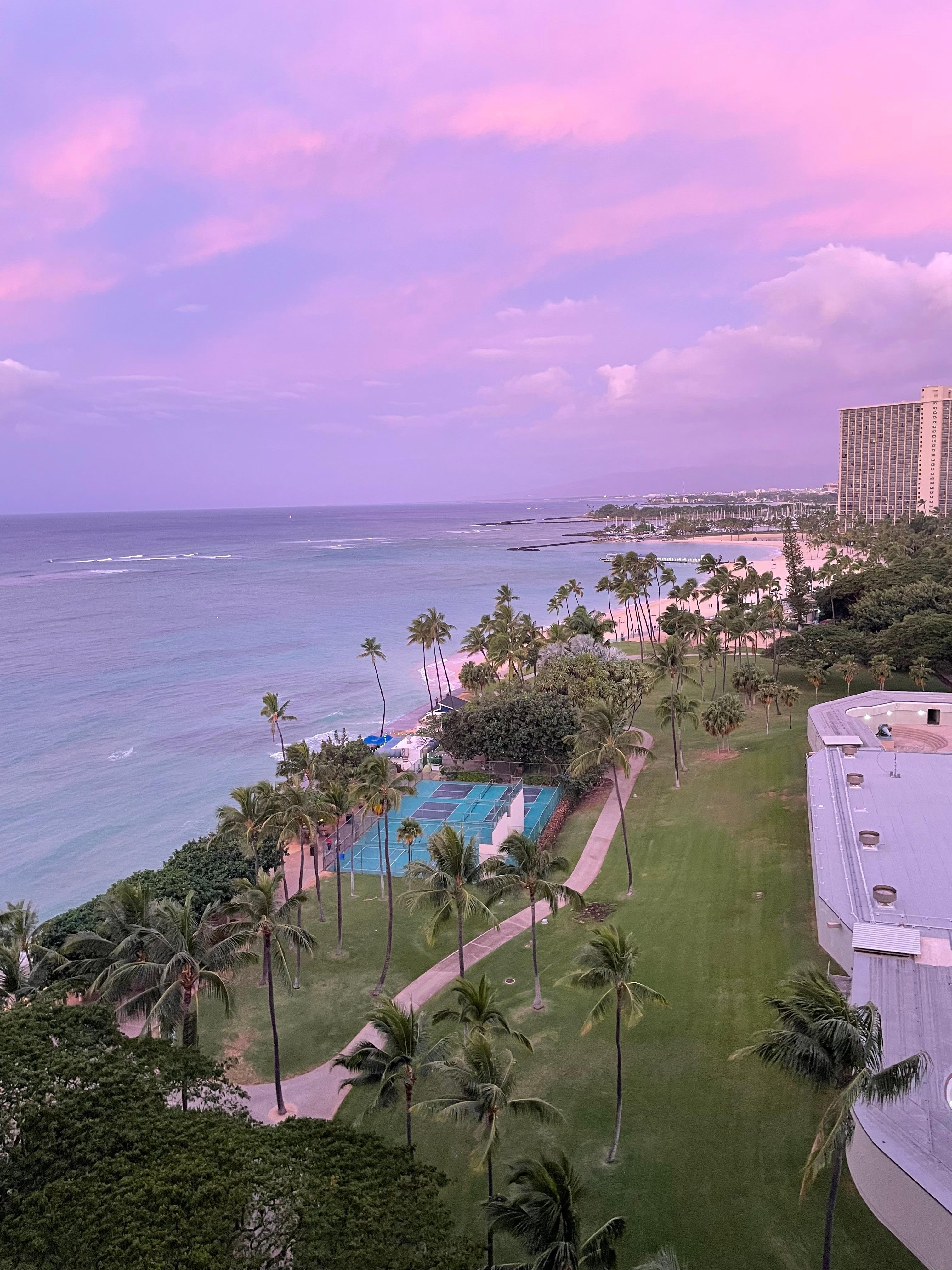 Morning view from balcony.