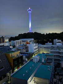 部屋からみた釜山タワー