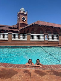 Splash time 💦 my kids love the pool. It was clean and spacious 👌