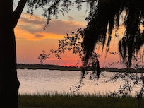Sunset view on an evening stroll from the condo