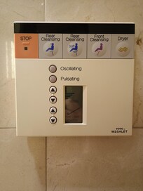 Bidet controls