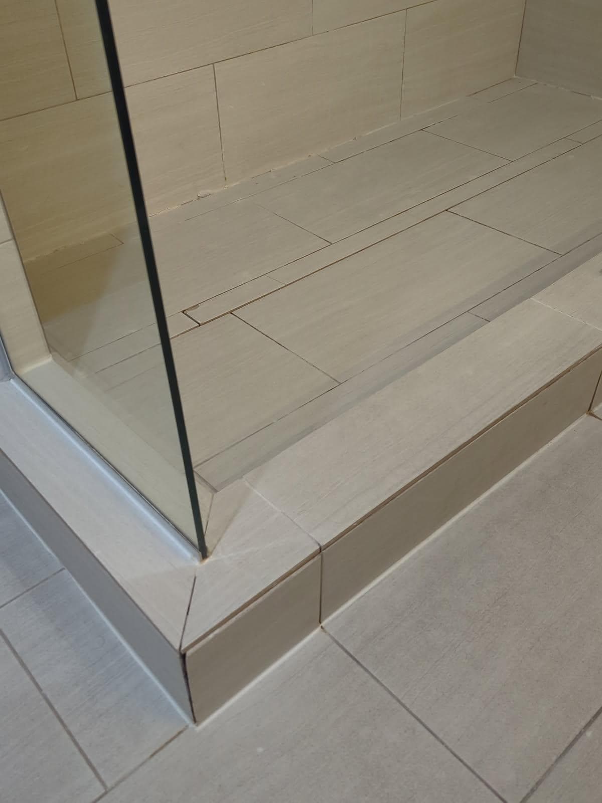 Shower caulk needs attention 