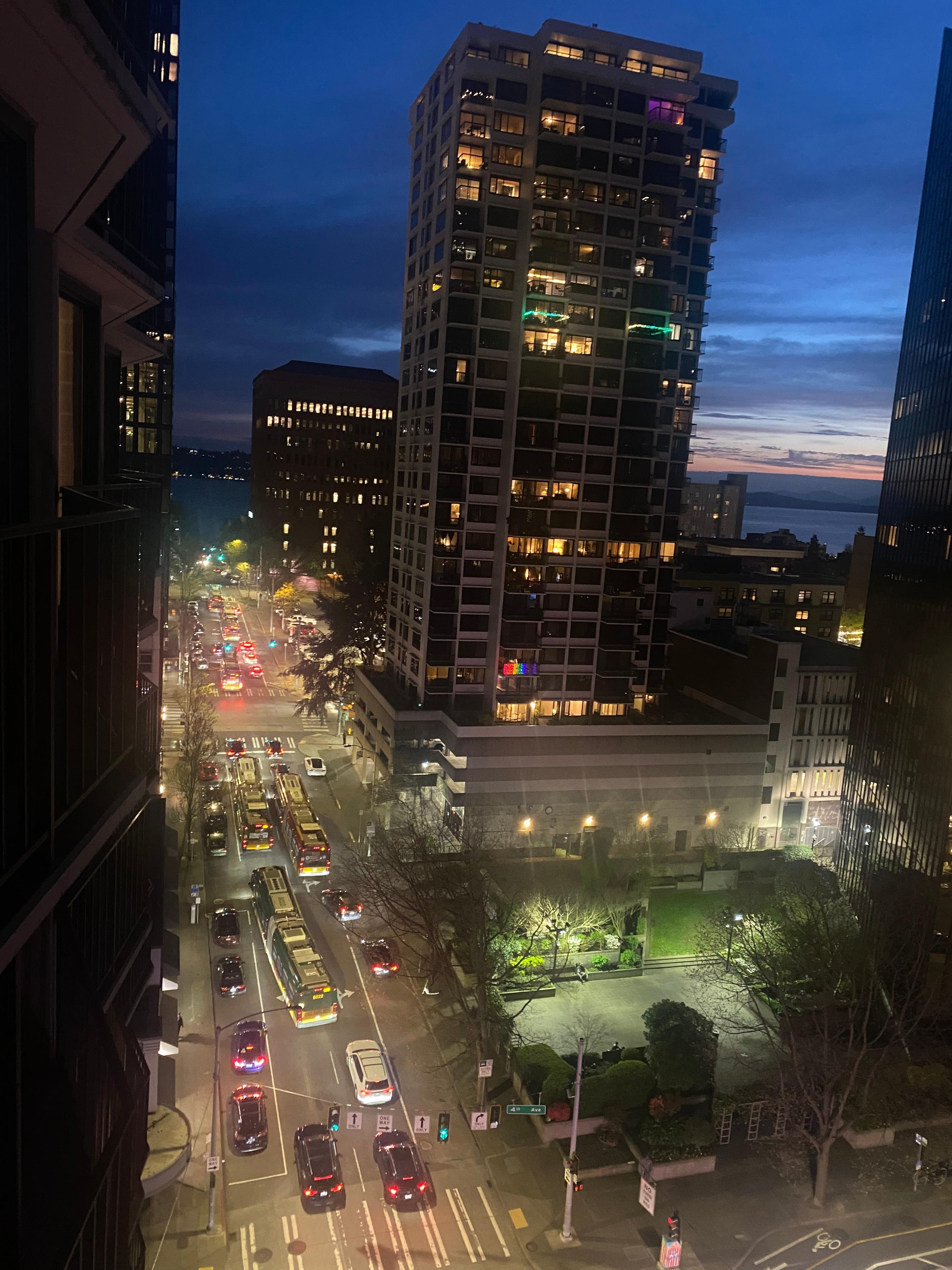 Balcony view towards Elliott Bay