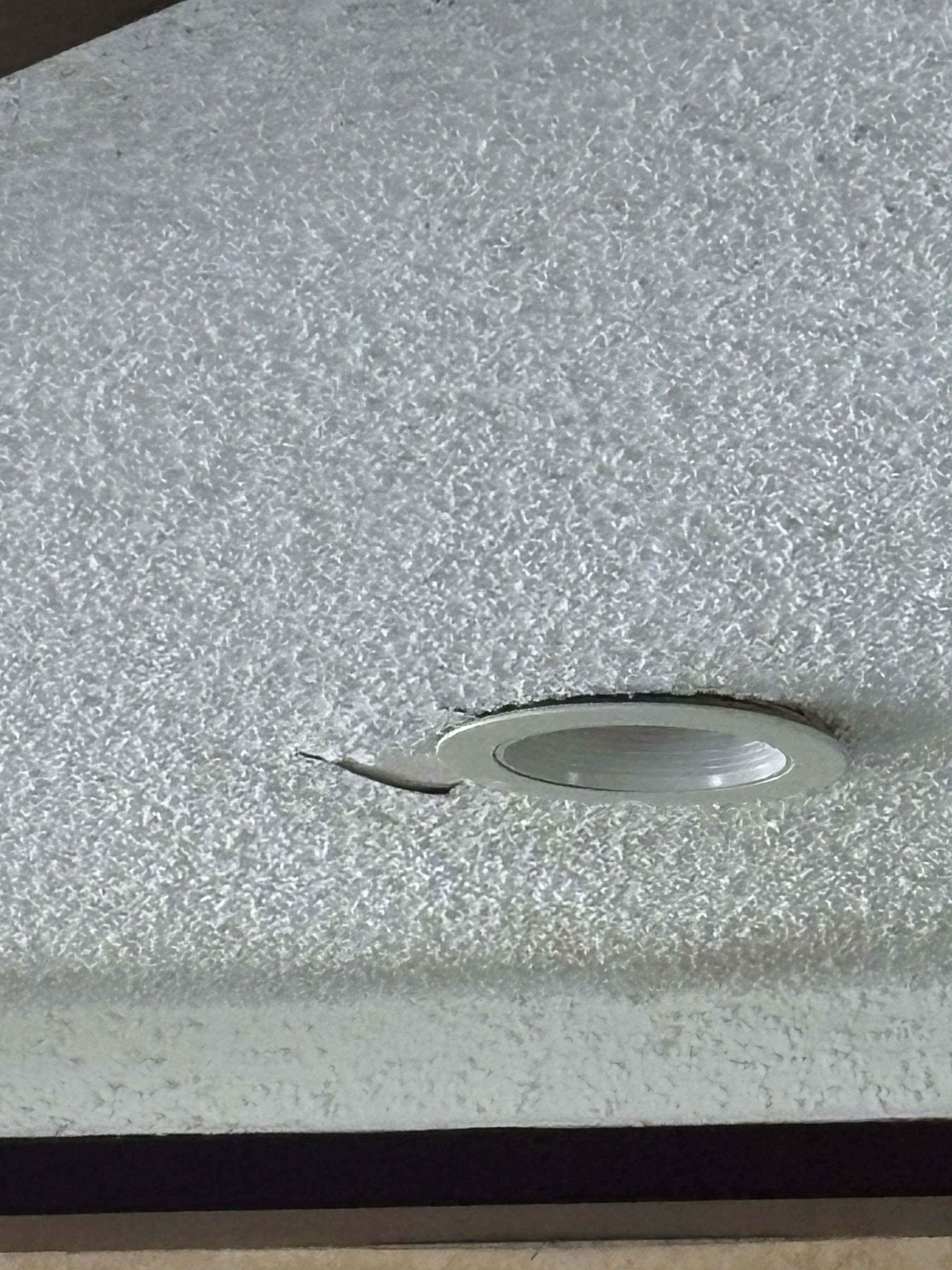 Ceiling was peeling 