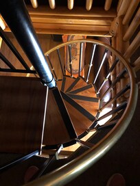Staircase to bedroom looking down