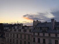 View of Eiffel from room balcony