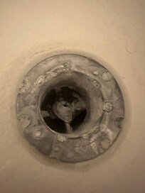 Hair in bathtub drain