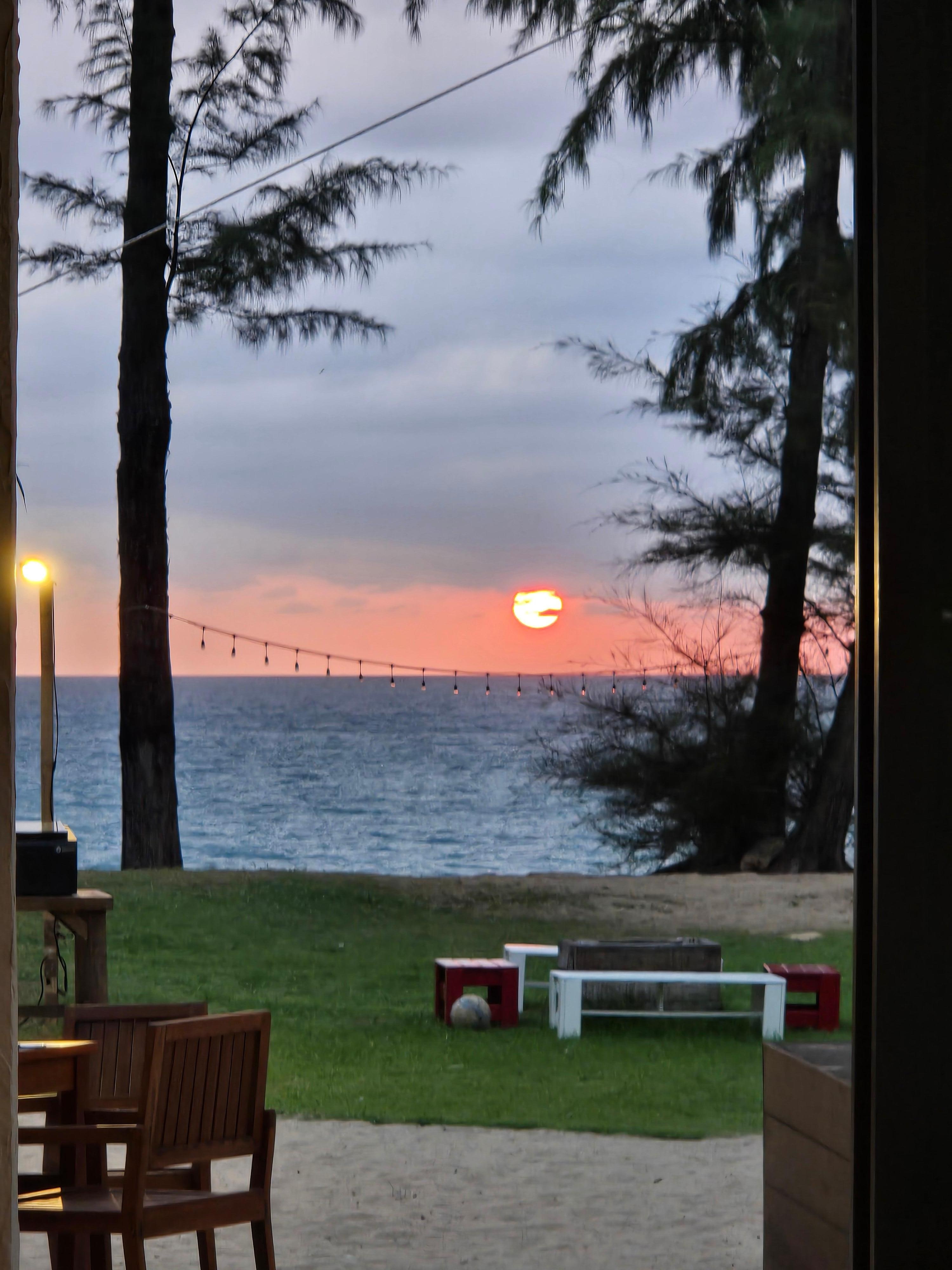 Sunset from sand bar