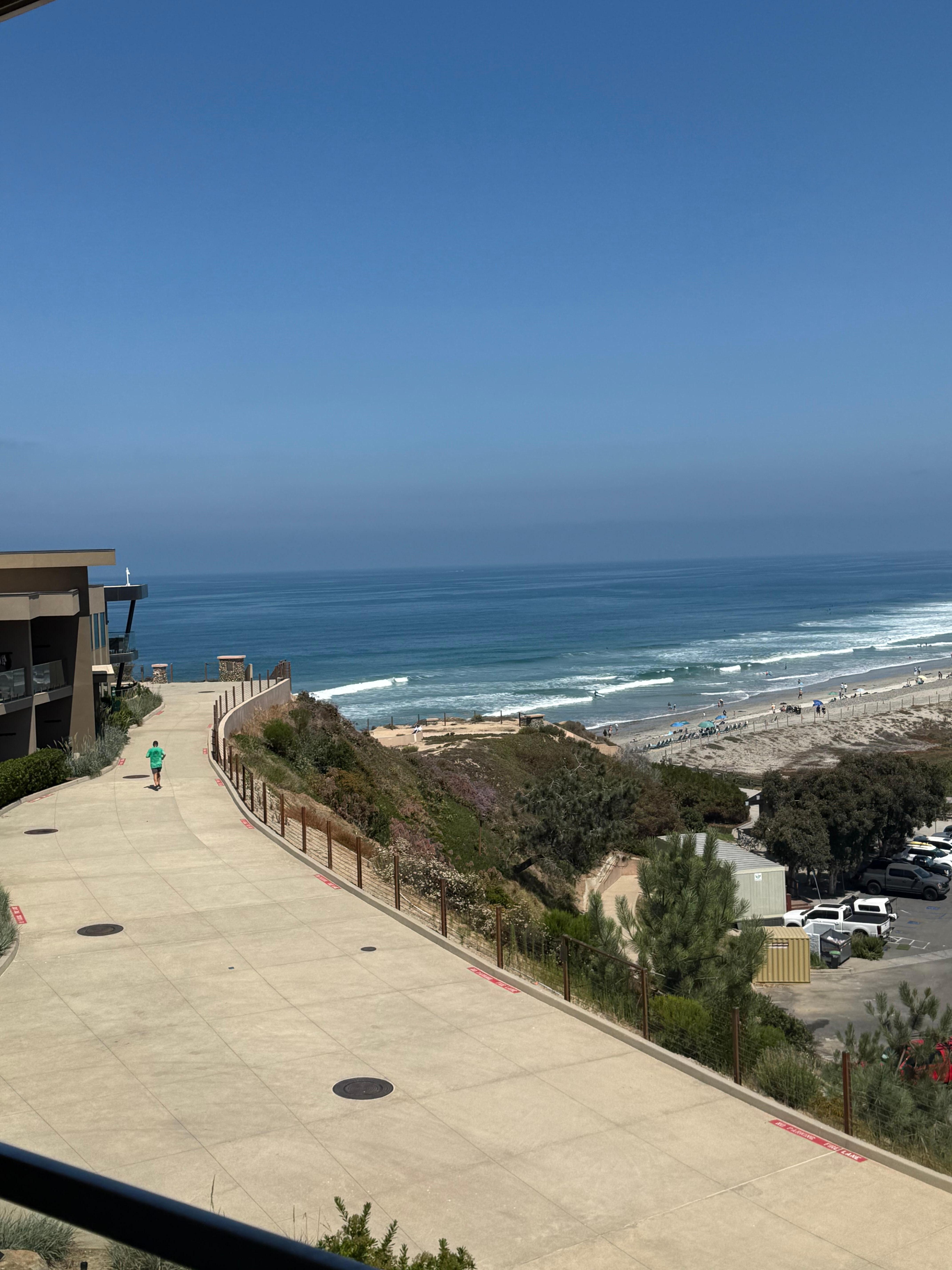 looking west from our balcony 
