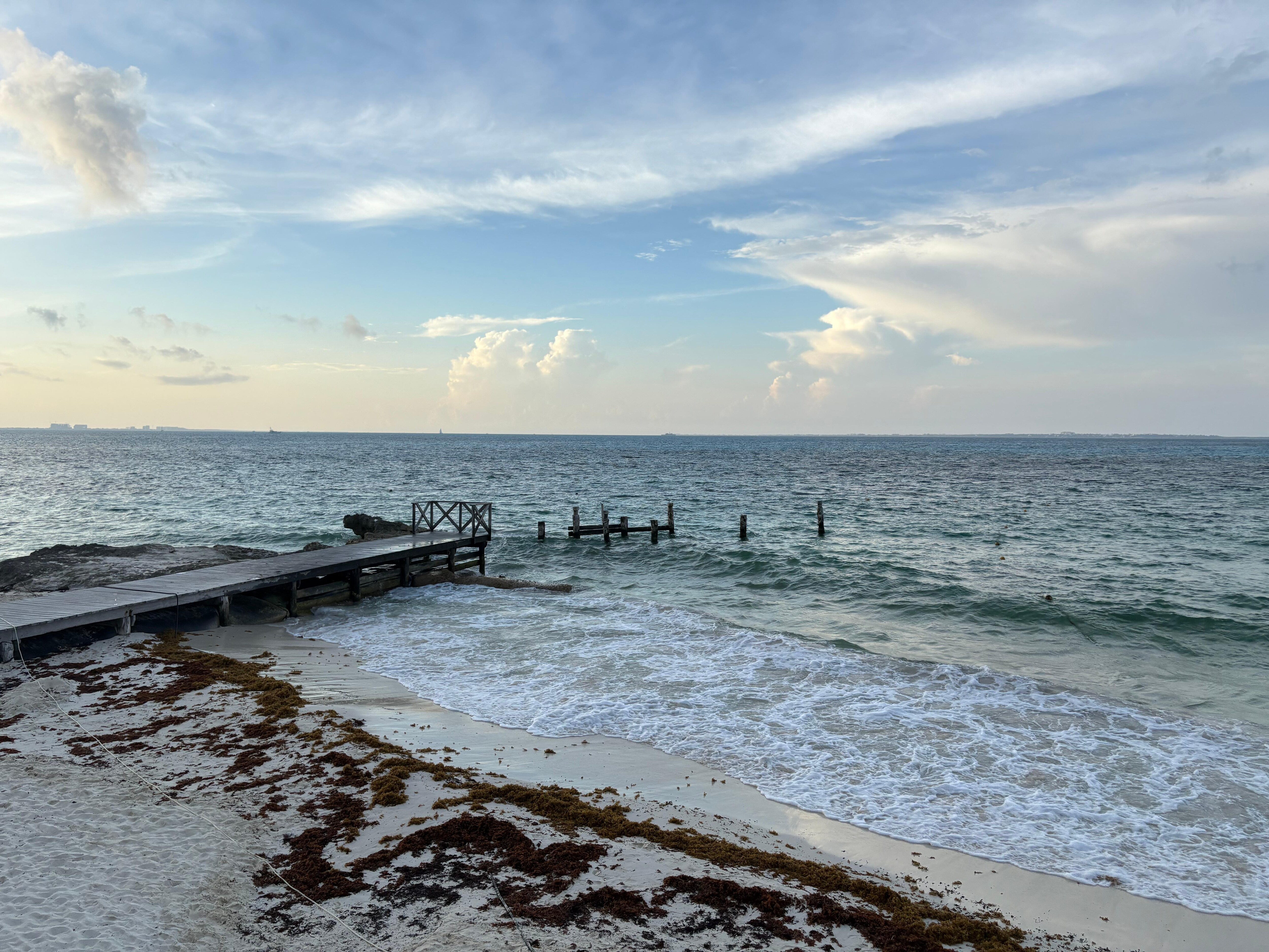 Beach at resort