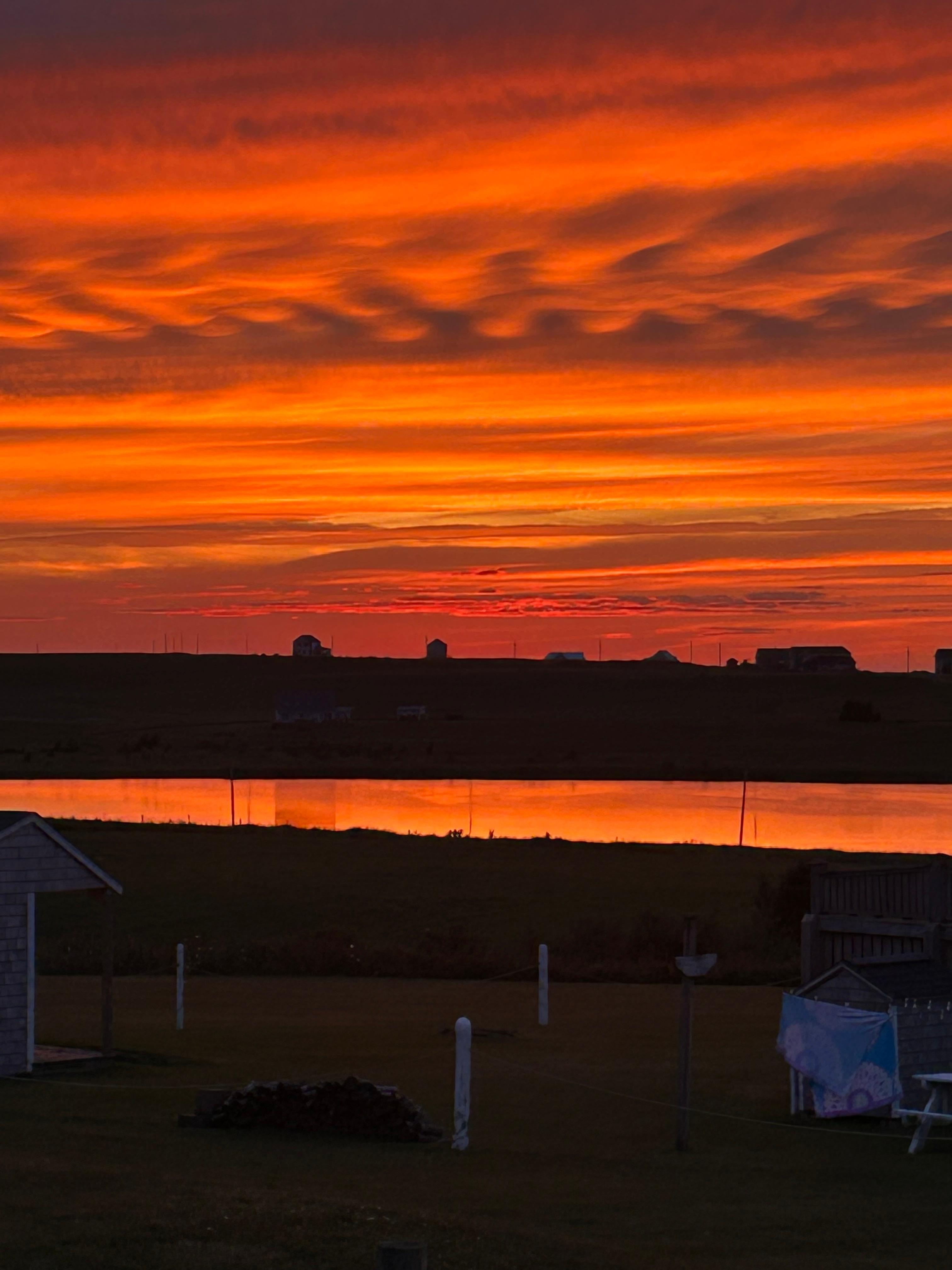 Sunset from the deck