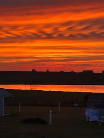 Sunset from the deck