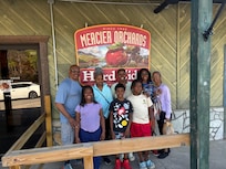 Apple orchard about 3 miles away.