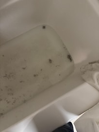 Washed filter. Shower would not drain Cleaned by hand. Still slow draining