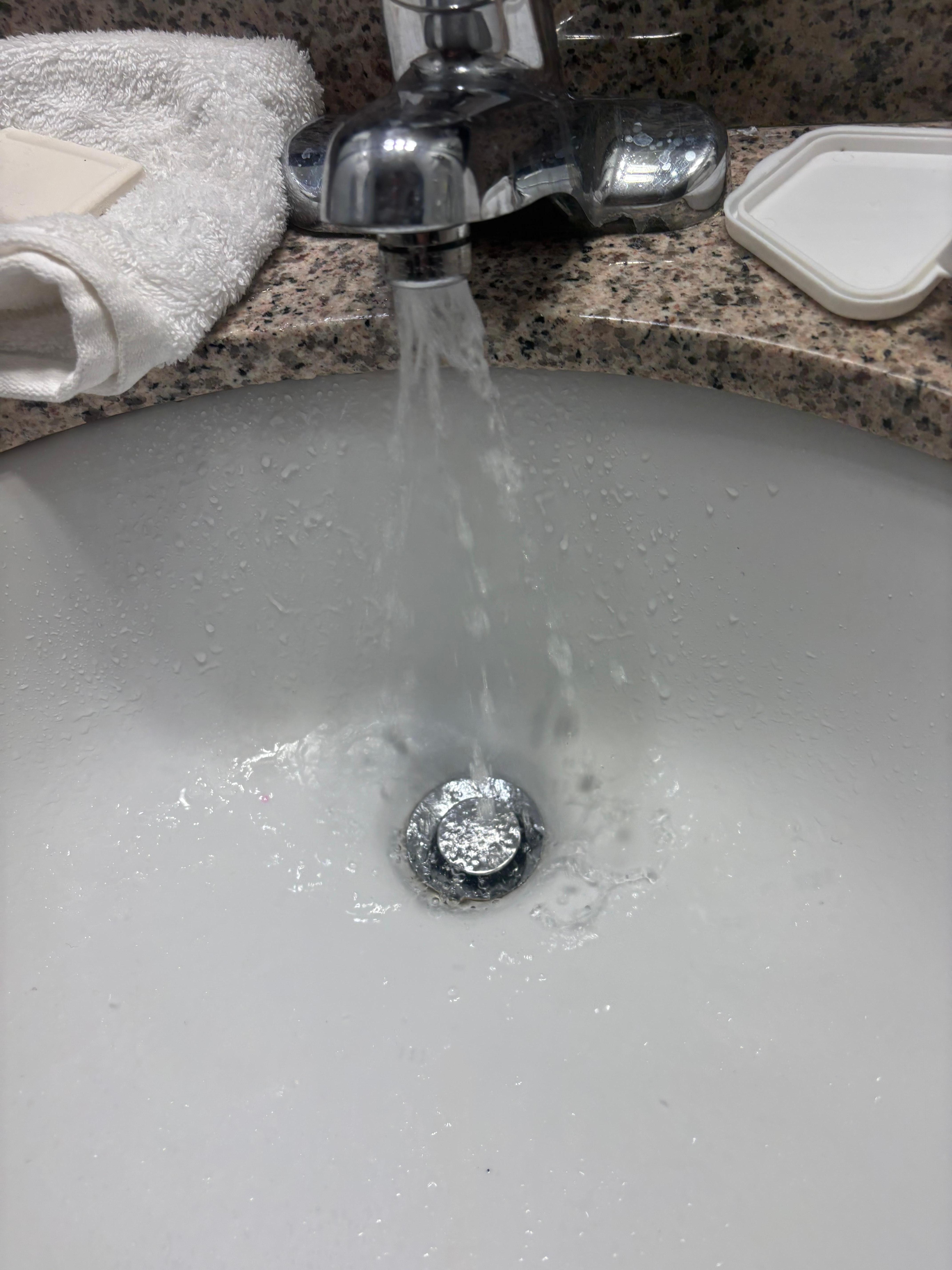 Aerator on sink after I fixed as best I could