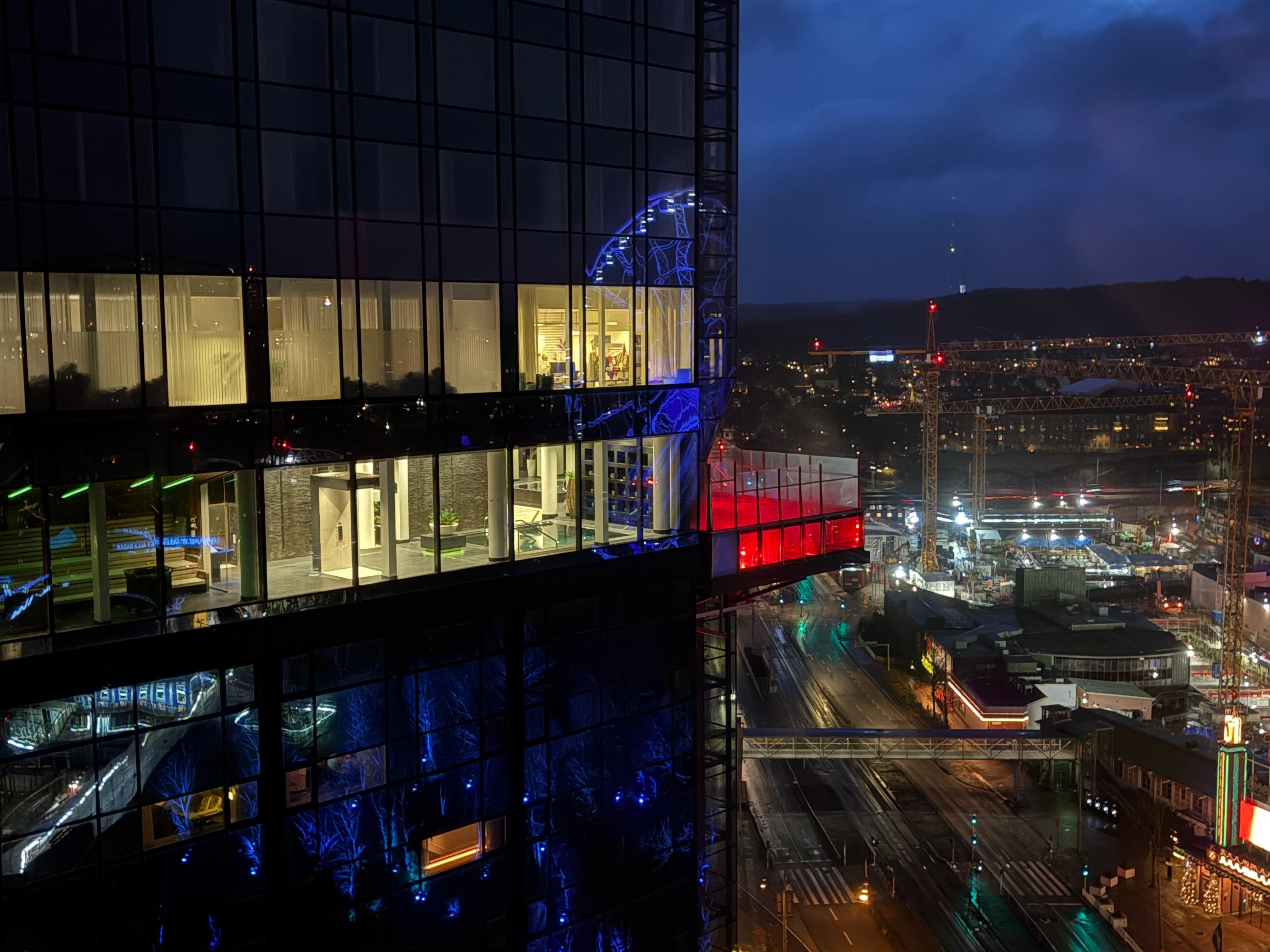 Utsikt från rummet. 