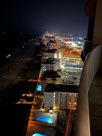 Night view from balcony