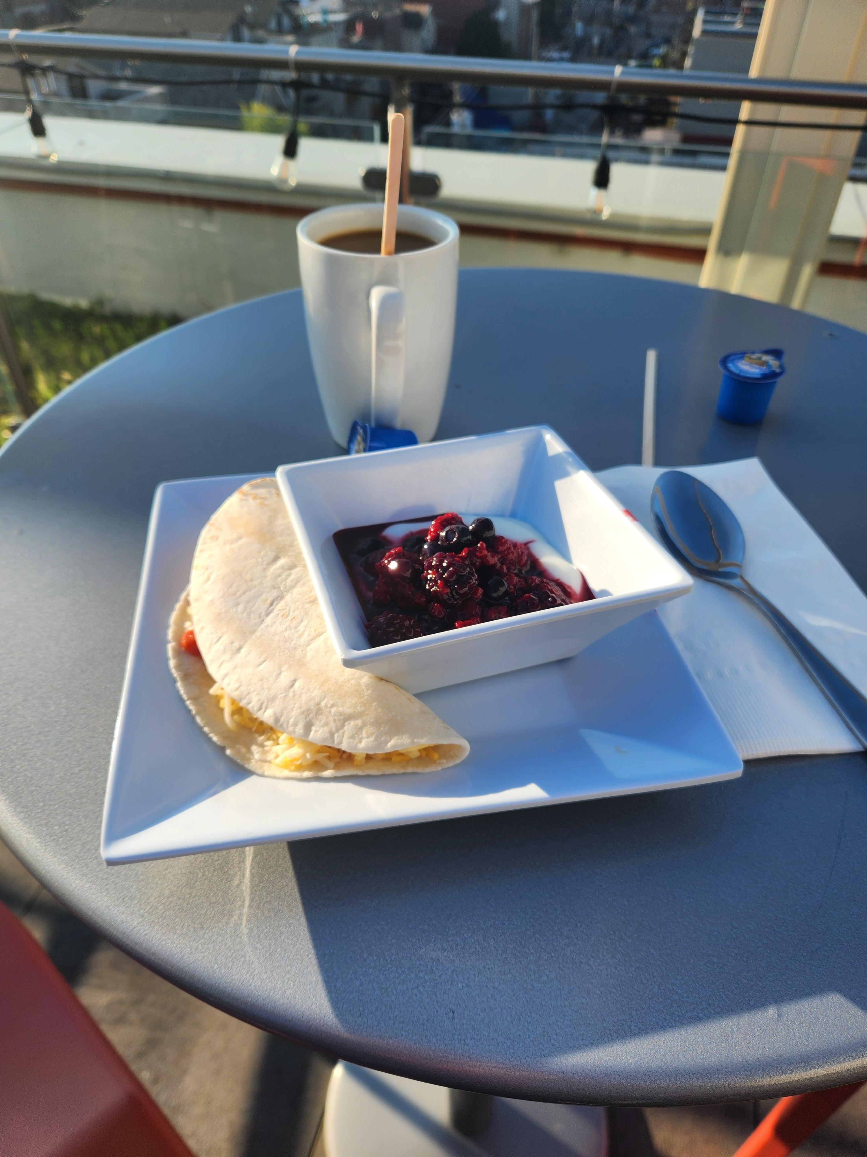 small sample of breakfast