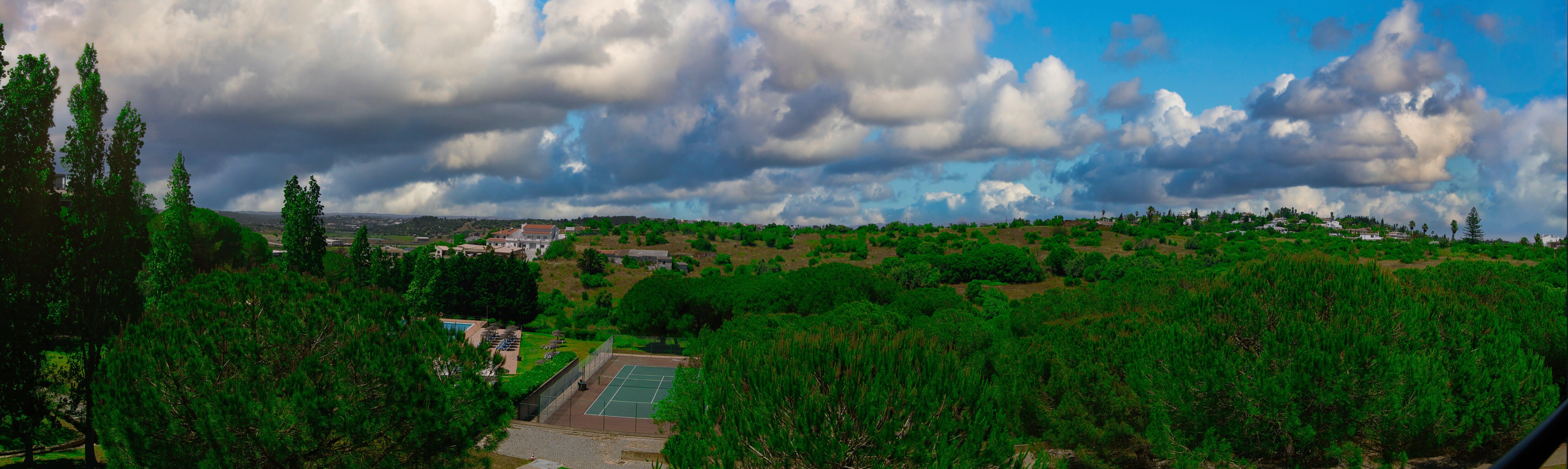 Blick vom Balkon
