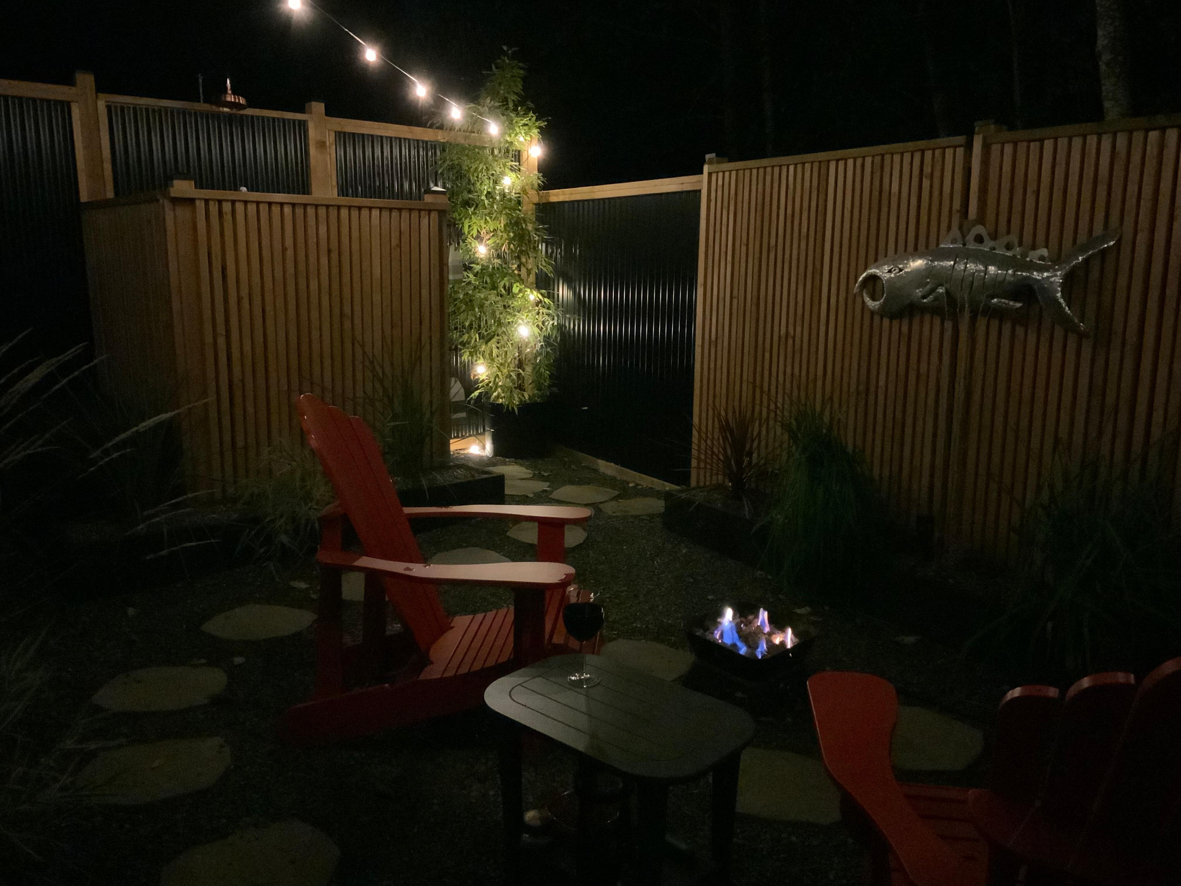 Great little private firepit area