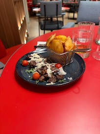 Dinner in the restaurant.