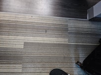 Stains on carpet.