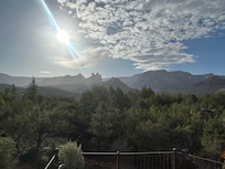 Morning view from the front porch.