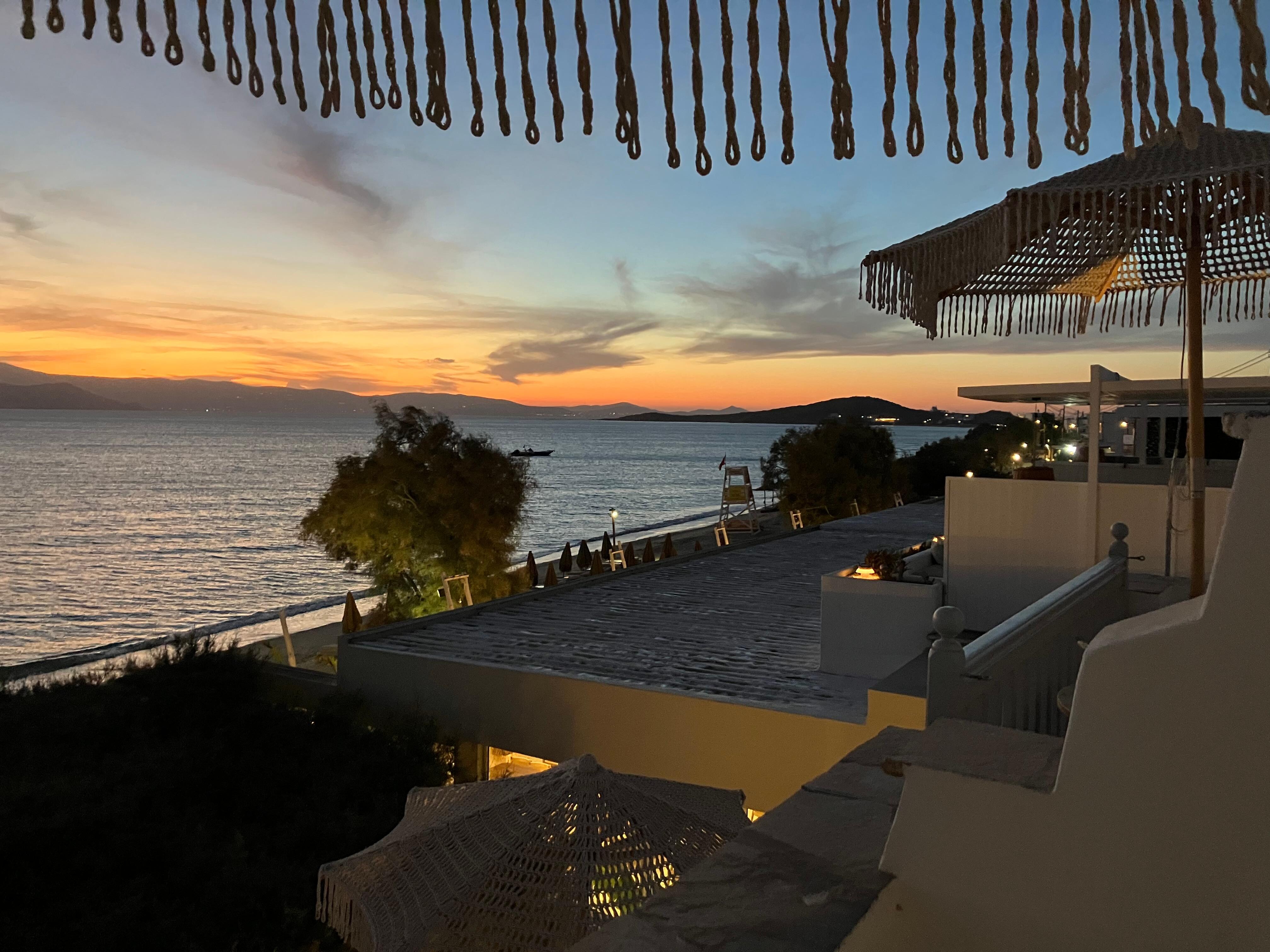 Sunset from our balcony 