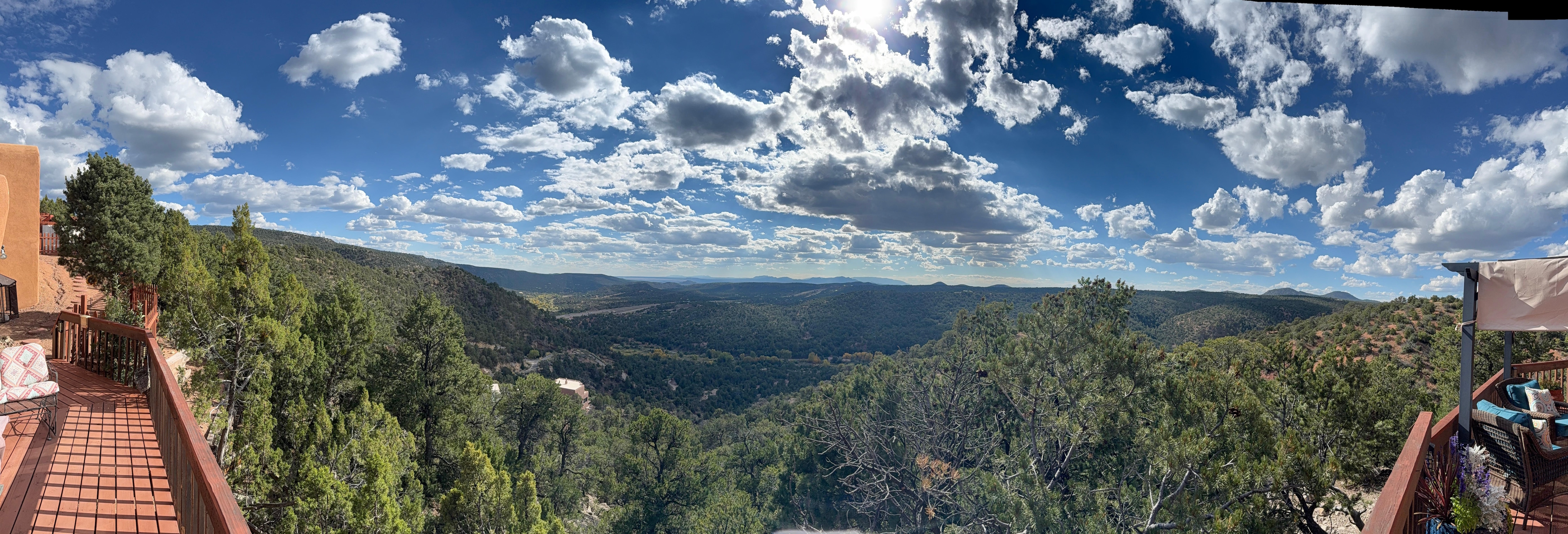 View from the expansive balcony. 