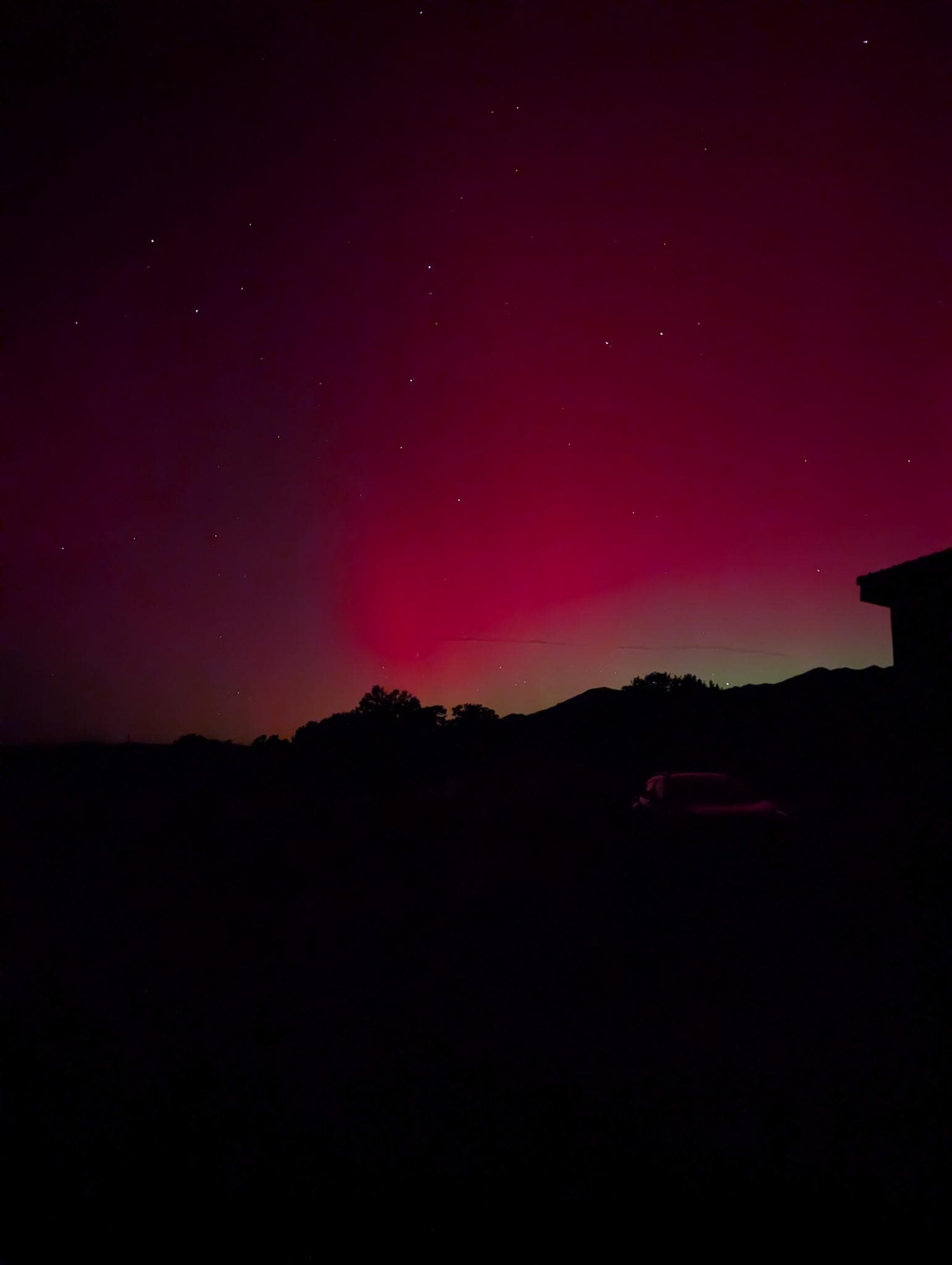 Out the front door of of the VRBO☺️ solar flare.