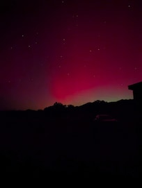 Out the front door of of the VRBO☺️ solar flare.