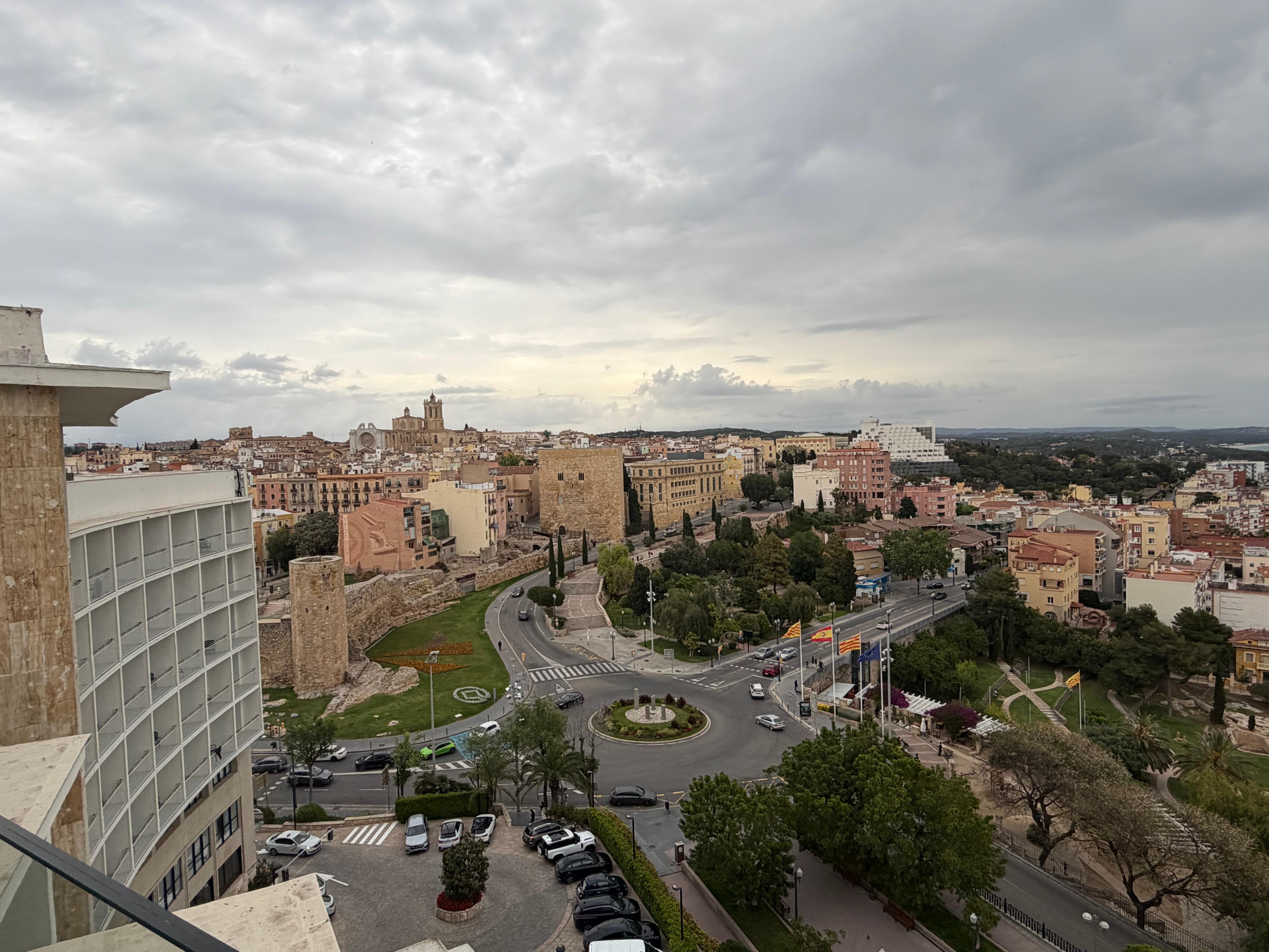 View from the rooftop restaurant 