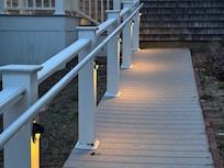 Lighted walkway entry very nice