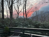 Sunset over the mountains