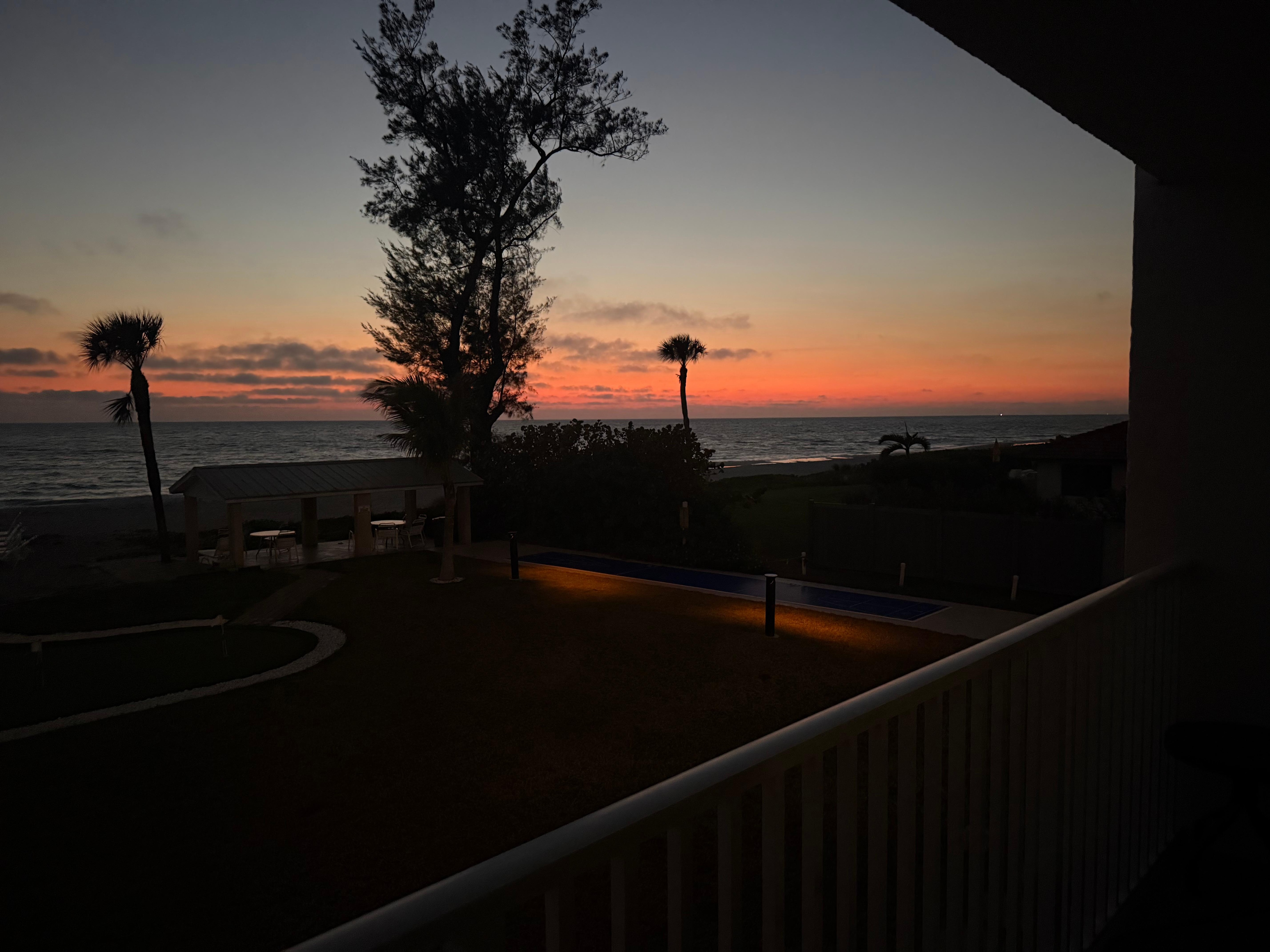 One of the many beautiful sunsets