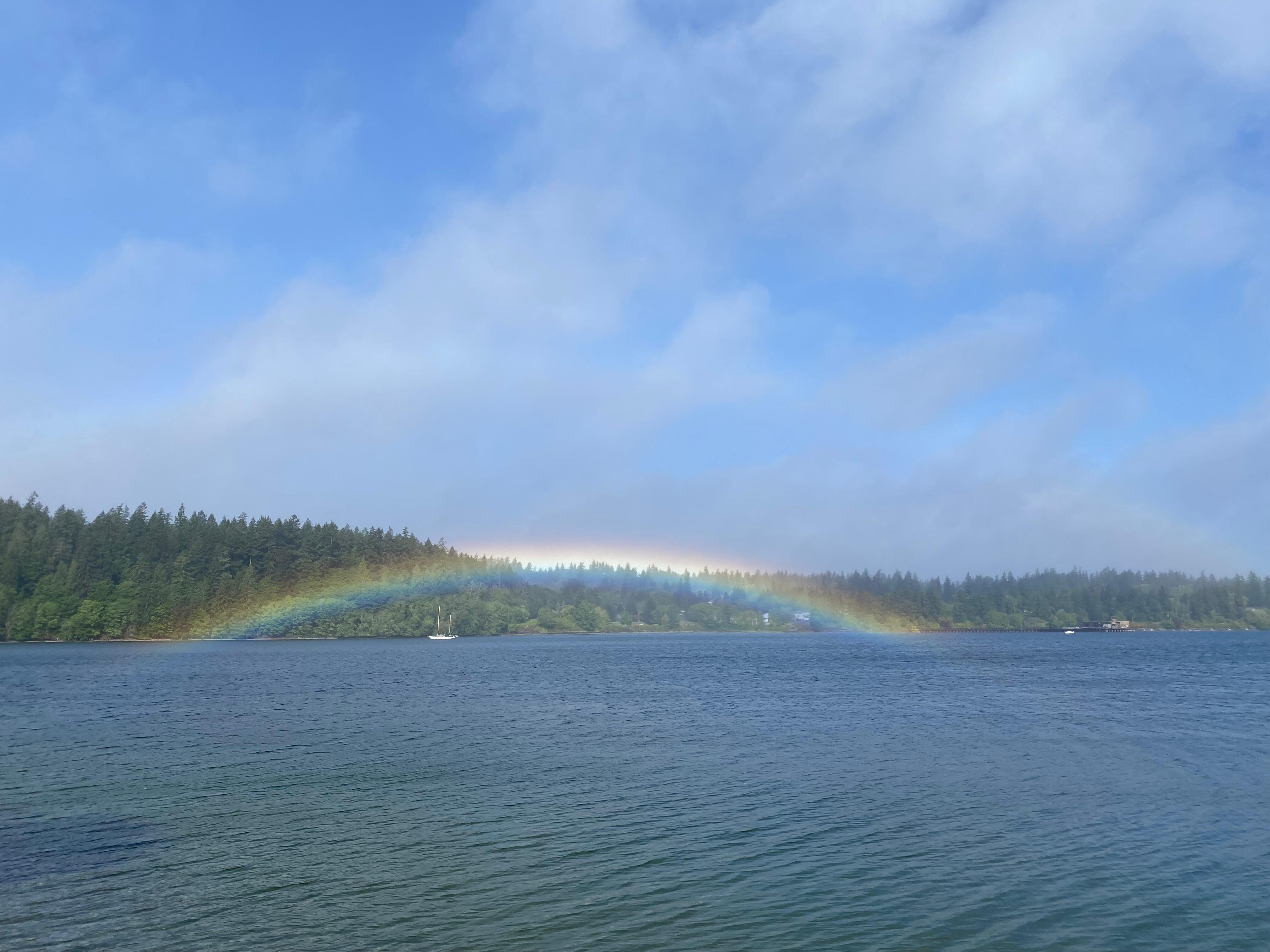 Didn't even know that I really needed a rainbow this day!