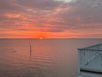 Sunset from the top deck
