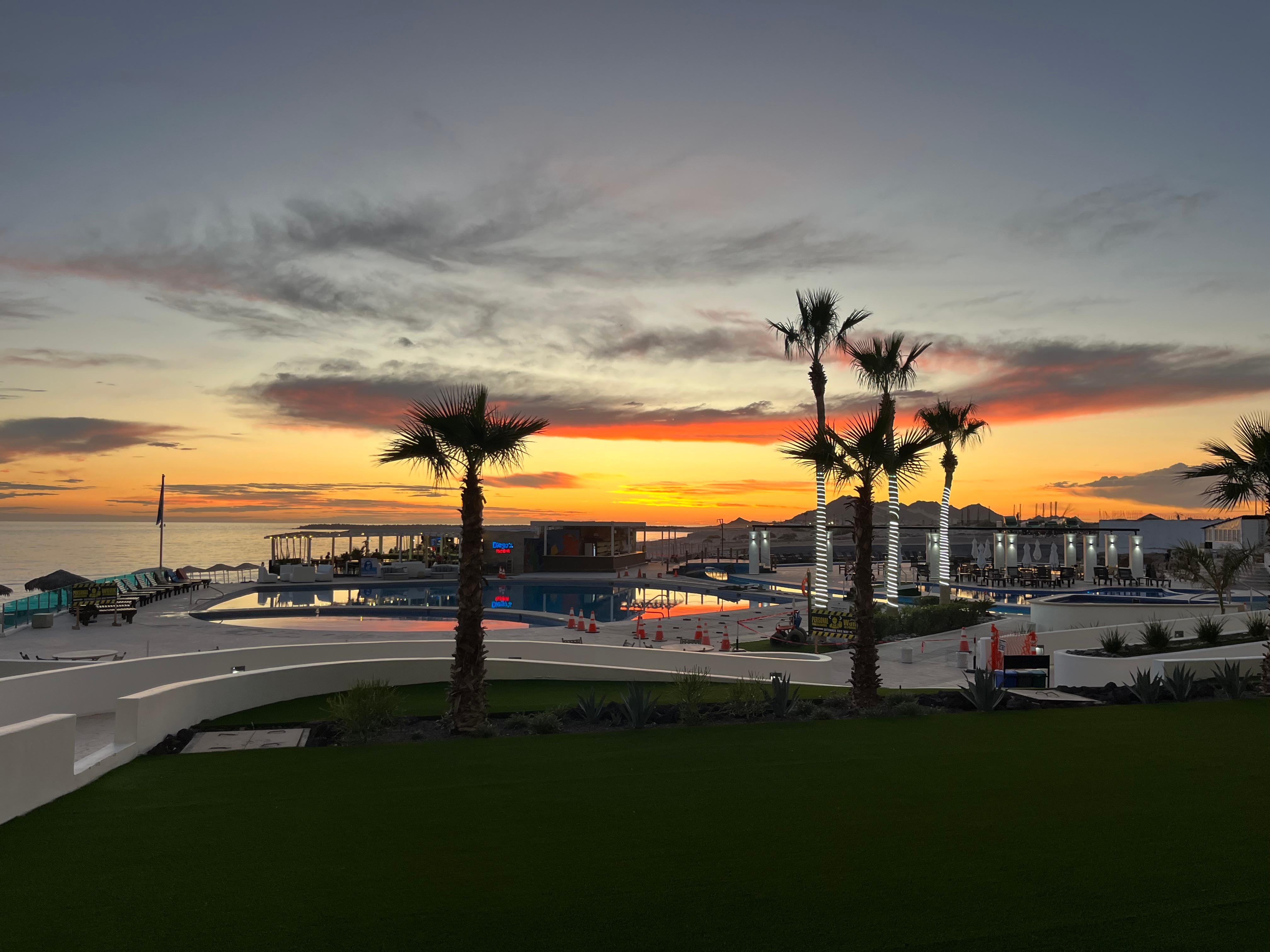 Sunset from the patio