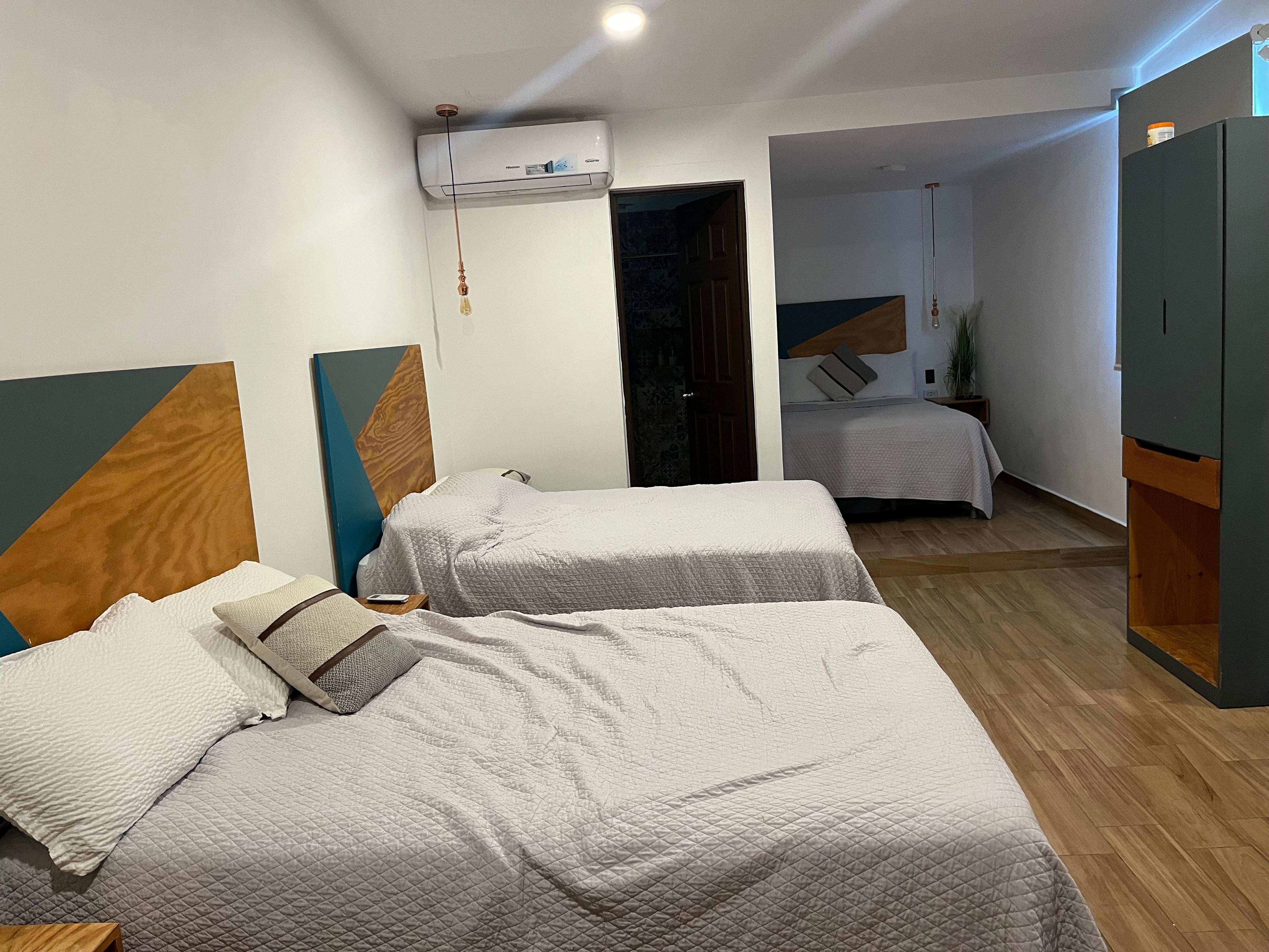 Large room with another bed not featured in this picture 