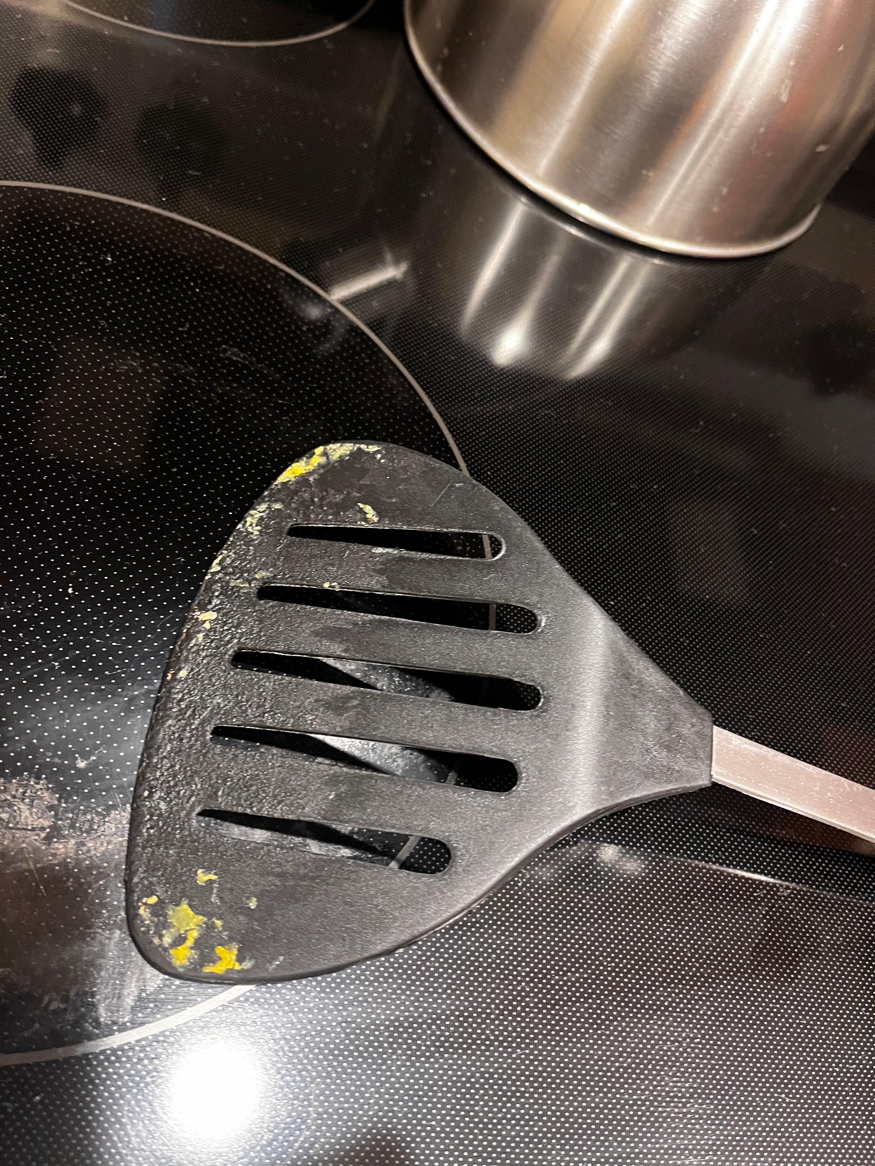 Opened draw to use spatula. Like gross!!