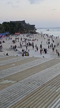 View of the beach front