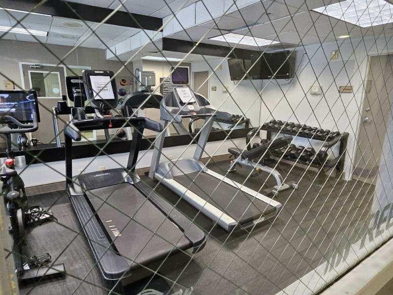 Work out room and they out of order
